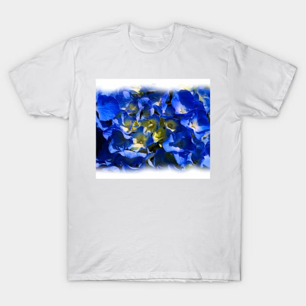 Hydrangea Blues T-Shirt by Joy Watson